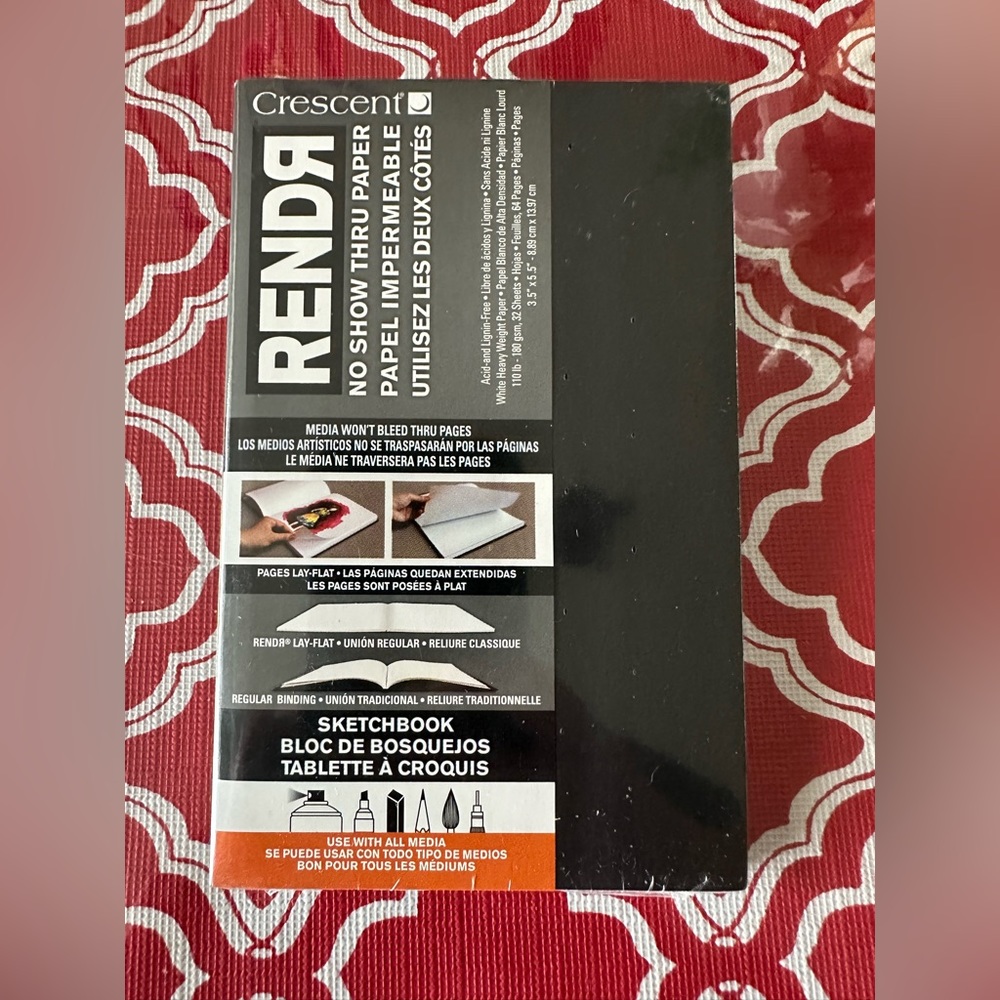 Crescent RendR Softcover Lay Flat Sketchbook - 5.5" x 3.